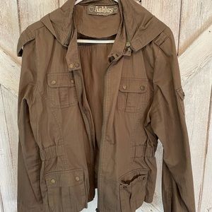 Utility Jacket Army Green Hooded